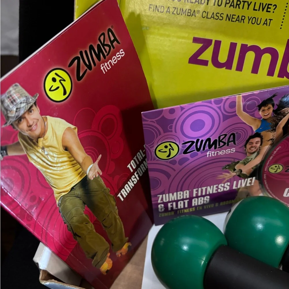 Zumba Fitness Orange and Pink Party Cardio DVD Set